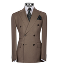 Subtle Pinstripe Double-Breasted Suit