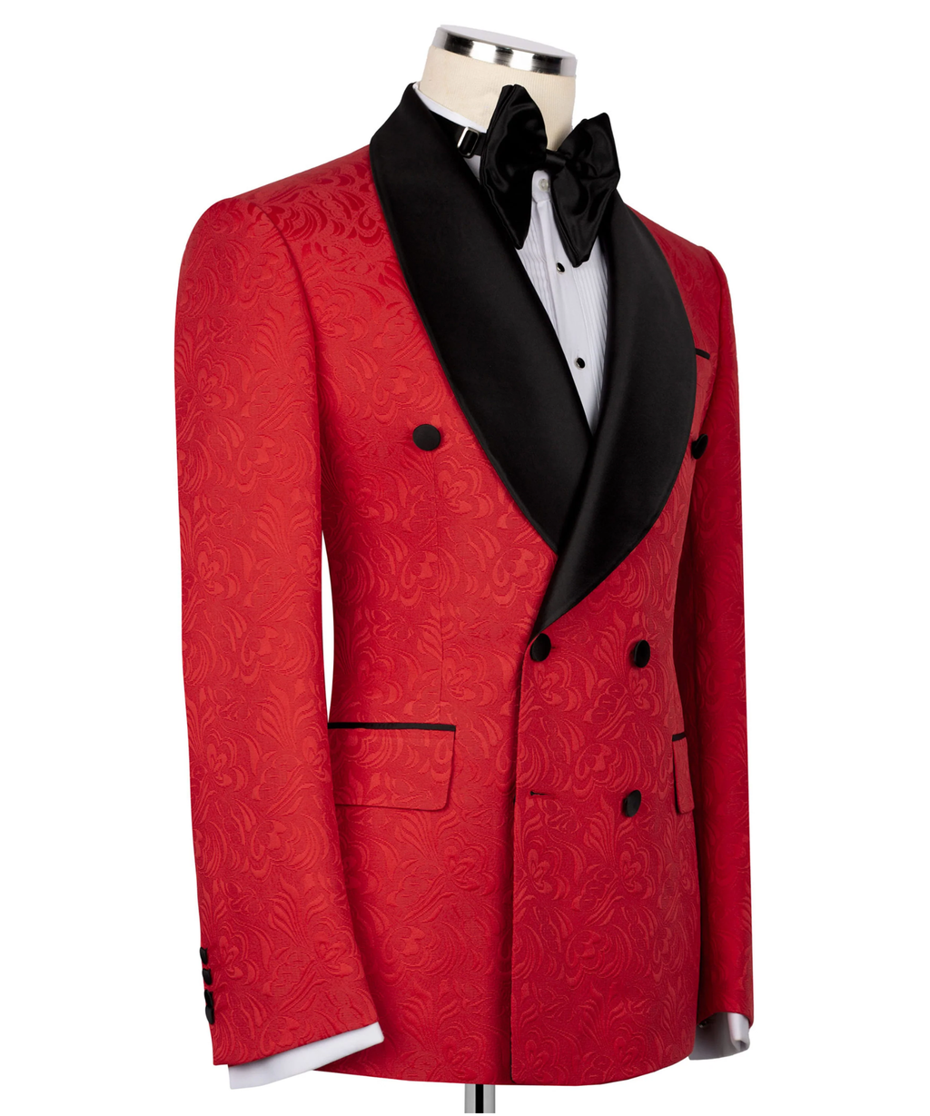 Jacquard Double-Breasted Tuxedo