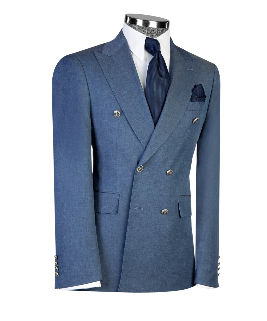 Refined Denim Blend Suit