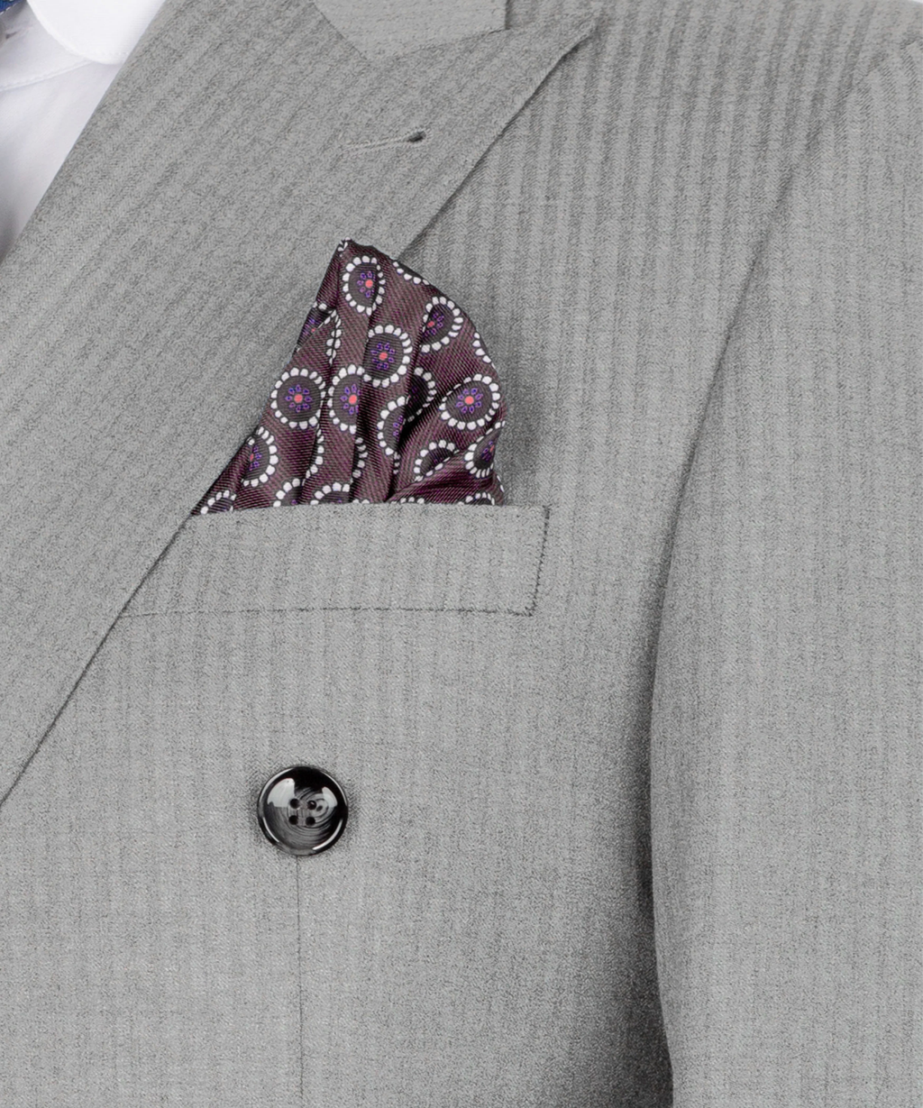 Subtle Pinstripe Double-Breasted Suit