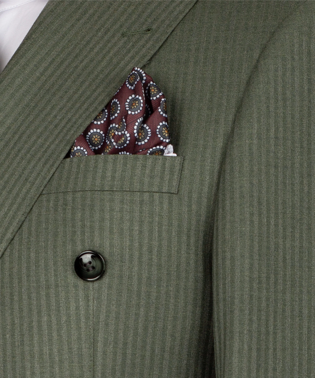 Subtle Pinstripe Double-Breasted Suit