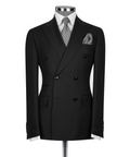 Subtle Pinstripe Double-Breasted Suit