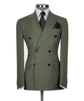 Subtle Pinstripe Double-Breasted Suit