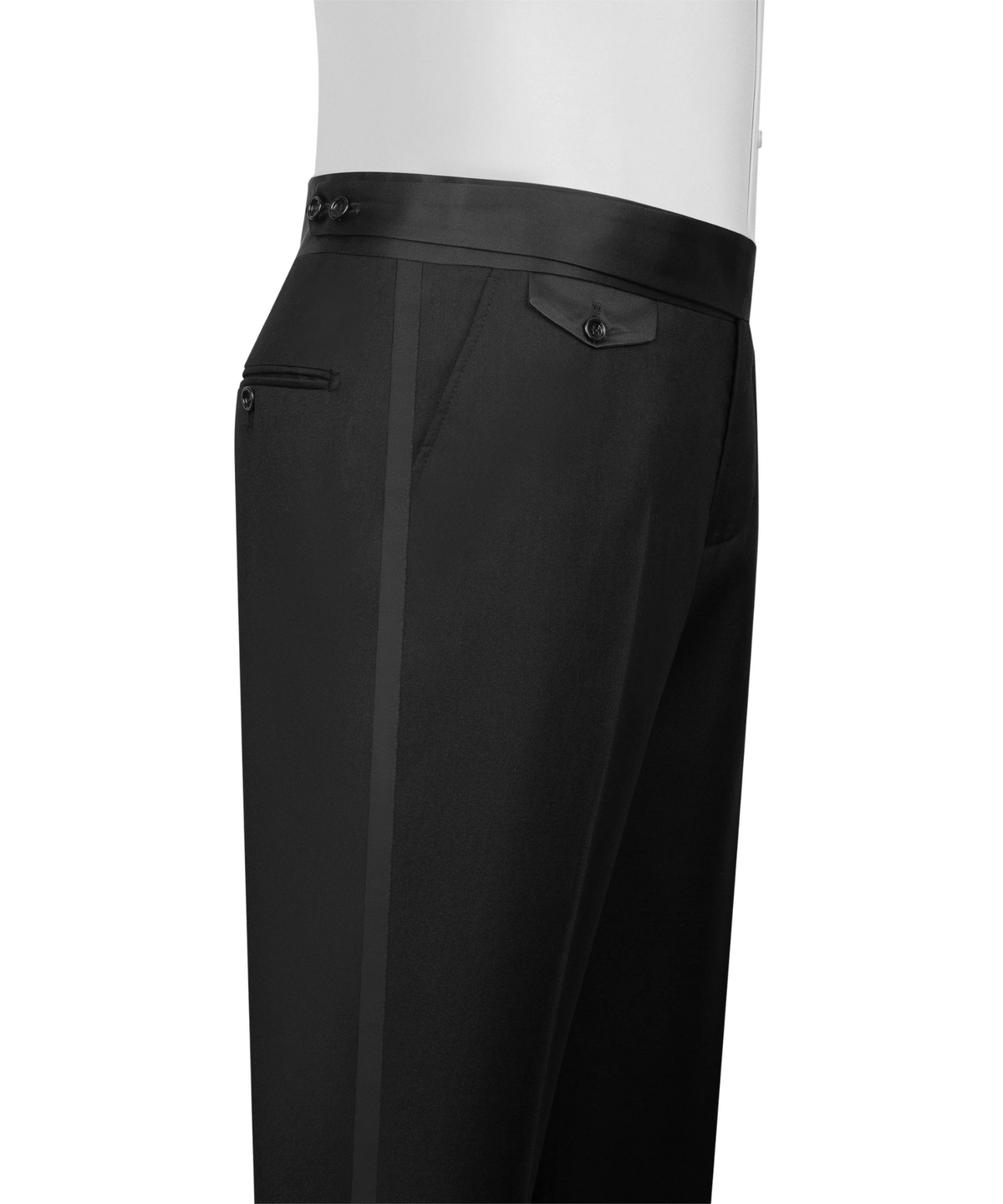 Black Shimmer Double-Breasted Tuxedo